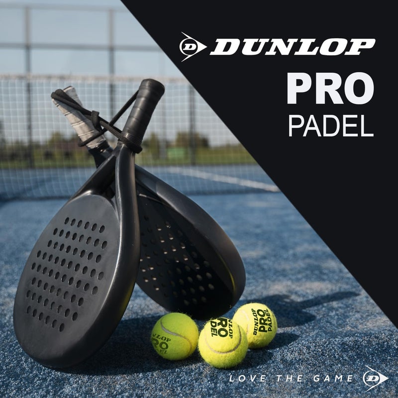 Dunlop Sports Dunlop Pro Padel, 3-ball can, Yellow - Image 5